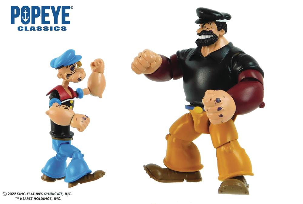 Popeye Classics Popeye vs Bluto PX Previews Exclusive Figure Set